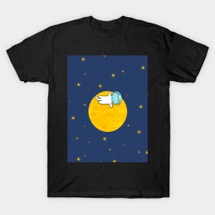 Moon, Stars and a Cat T-Shirt